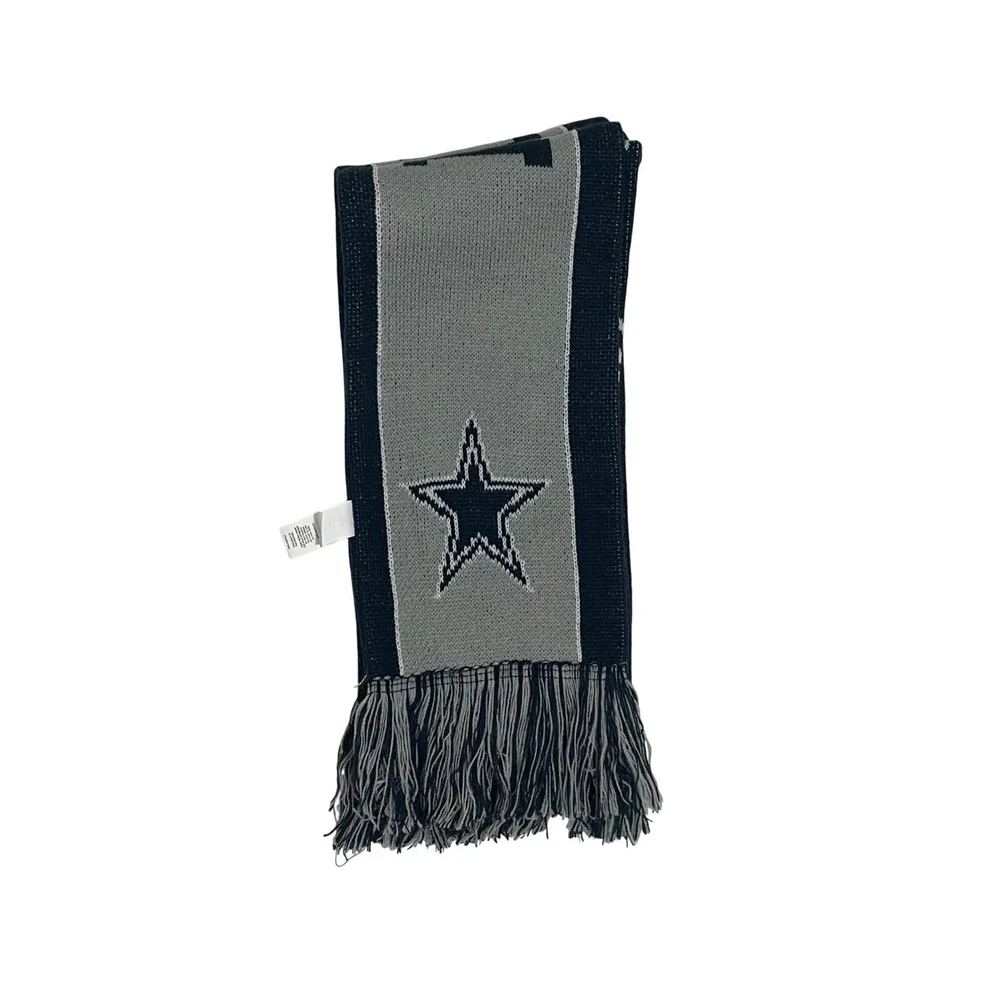 Dallas‎ Cowboys NFL Knit Scarf Navy Blue Grey Americas Team Star Logo NWT